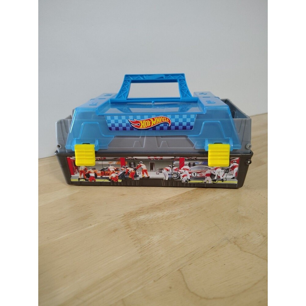 Hot Wheels Track Launcher Speed Booster Carry Case Dual Car CFC81 2015 Mattel